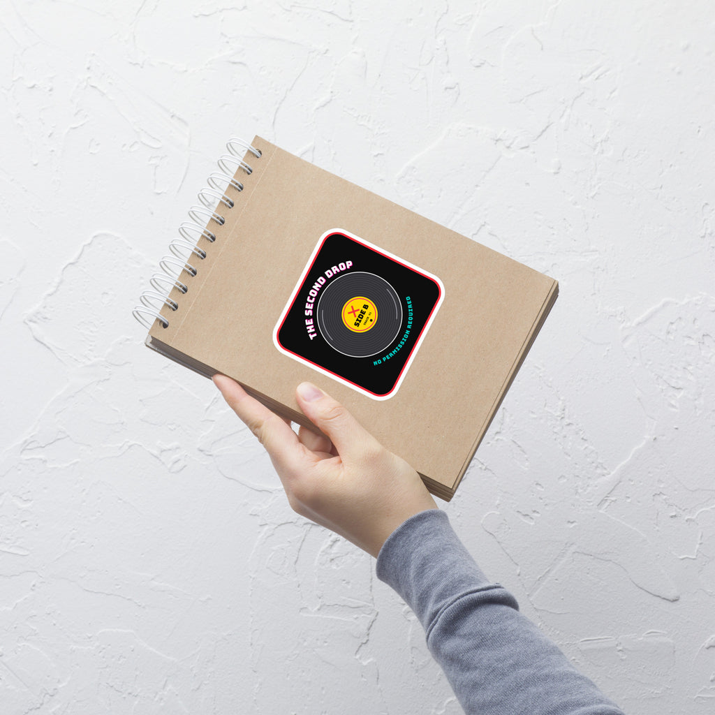 Side B vinyl record sticker from The Second Drop, No Permission Required